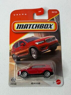 Matchbox Volvo XC40 Red 83/125 Diecast Car New